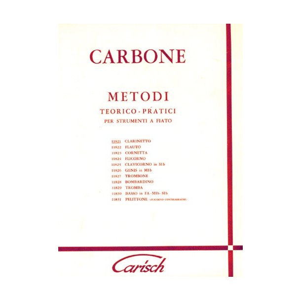 Carbone: Metodo Teorico-Pratico per Clarinetto