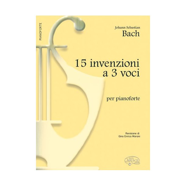 Johann Sebastian Bach: 15 Invenzioni a 3 Voci, per Pianoforte