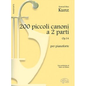 200 Piccoli Canoni, a 2 Parti Op.14, per Pianoforte