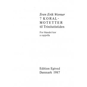 7 KORALMOTETTER FOR BL. KOR