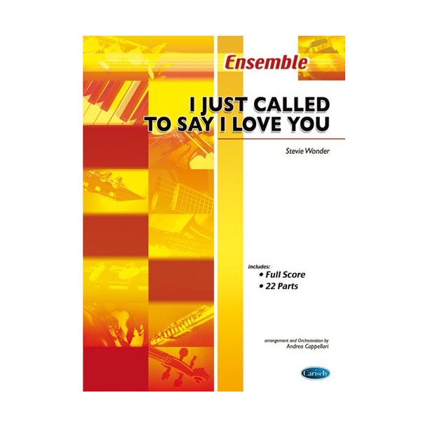 Stevie Wonder: I Just Called To Say I Love You (Score And Parts)