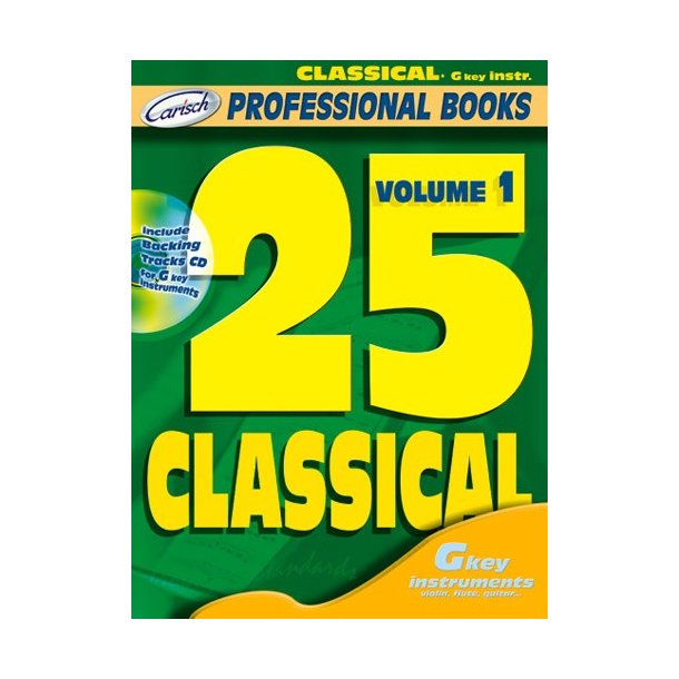 25 Classical, Volume 1 (G key Instr.)