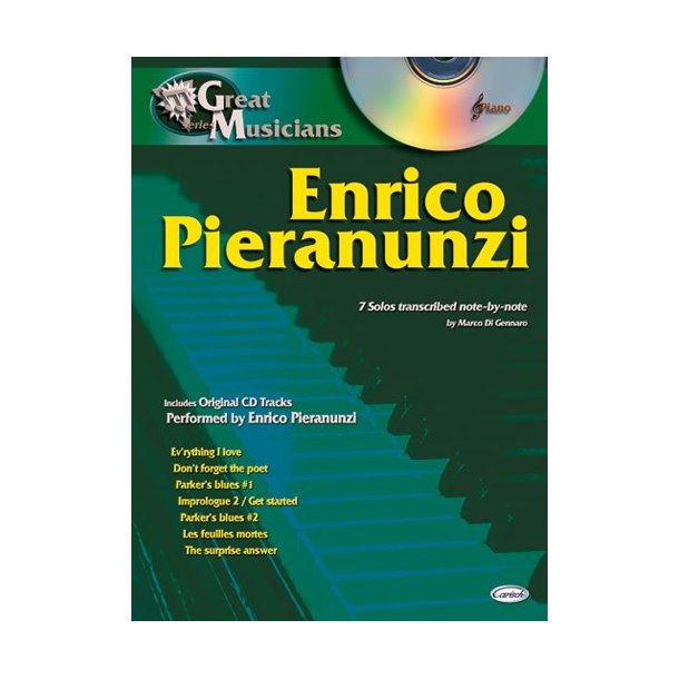 PIERANUNZI ENRICO GREAT MUSICIANS SERIES PF