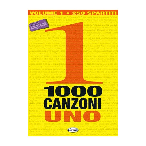 1000 Canzoni, Volume 1 (250 spartiti)