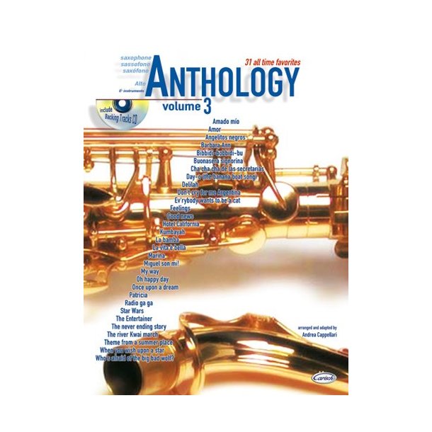 CAPPELLARI ANDREA ANTHOLOGY ALTO SAX VOL 3 BK/CD