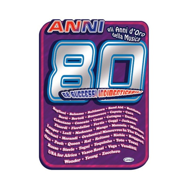 Anni 80, 68 successi indimenticabili.