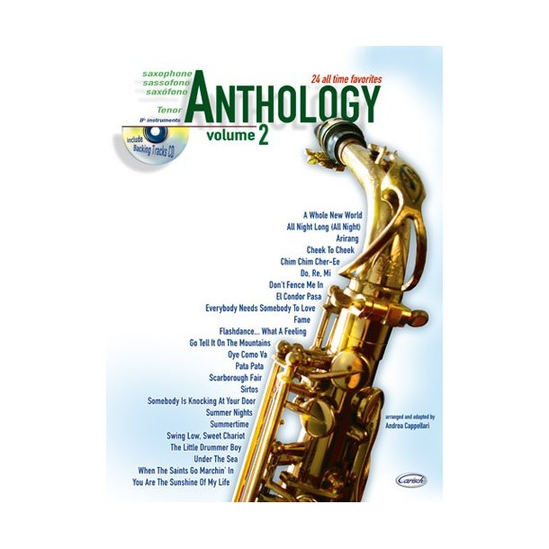CAPPELLARI ANDREA ANTHOLOGY TENOR SAX 2 BK/CD