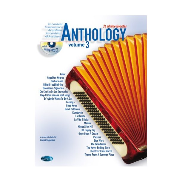 CAPPELLARI ANDREA ANTHOLOGY ACCORDEON 3 BK/CD