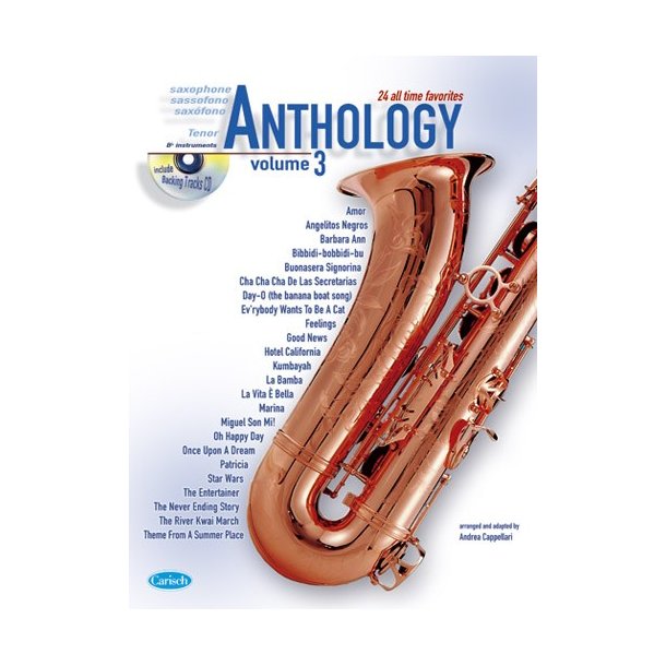 CAPPELLARI ANDREA ANTHOLOGY TENOR SAX 3 BK/CD