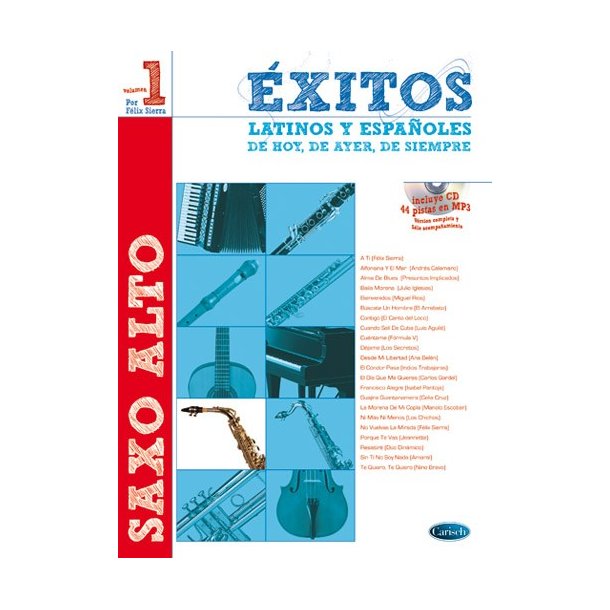 SIERRA F EXITOS LATINOS Y ESP ASAX BK/CD