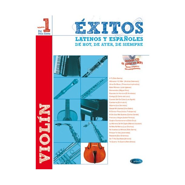 SIERRA F EXITOS LATINOS Y ESP VLN BK/CD