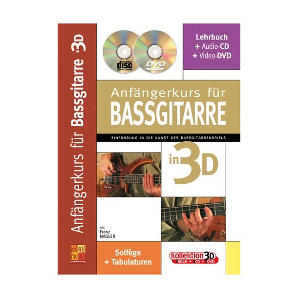 Anf&auml;ngerkurs f&uuml;r Bassgitarre in 3D