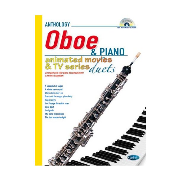 Animated Movies and TV Duets for Oboe And Piano