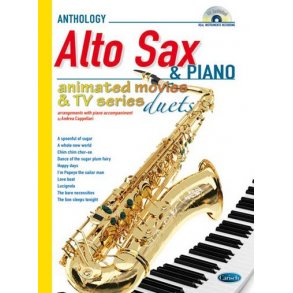 Animated Movies and TV Duets for Alto Sax And Piano
