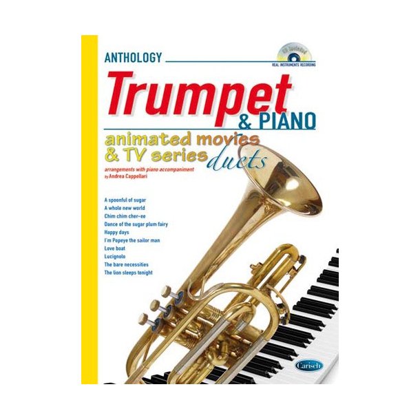 Animated Movies and TV Duets for Trumpet And Piano