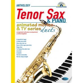 Animated Movies and TV Duets for Tenor Sax And Piano
