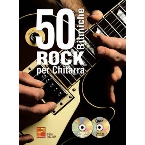 50 Ritmiche Rock Chitarra Gtr Bk/Cd