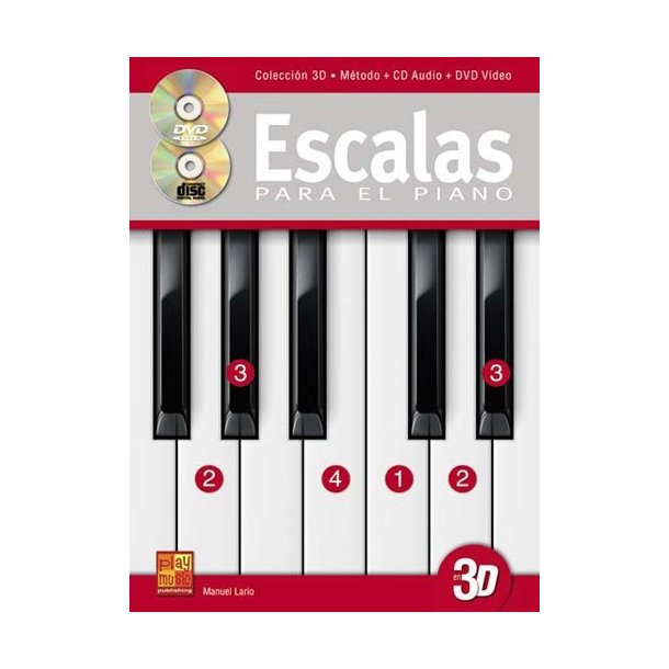 Lario Escalas Piano 3d Pf Bk/Cd/Dvd