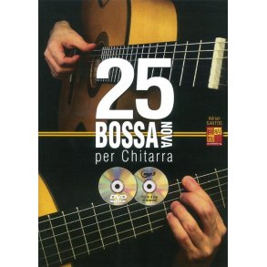 Adrian Santos: 25 Bossa Nova Per Chitarra (Book/CD/DVD)