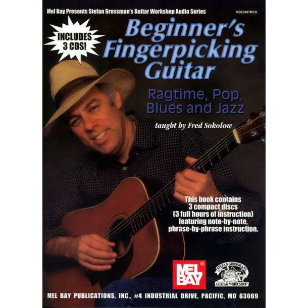 Fred Sokolow: Beginner's Fingerpicking Guitar - Ragtime, Pop, Blues And Jazz