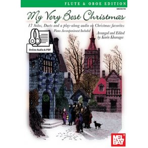 Arr. Karen Khanagov: My Very Best Christmas, Flute And Oboe Edt. (Book/Online Audio/PDF Supplement)