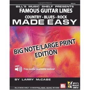 Famous Guitar Lines Made Easy - Big Note/Large Print Edition