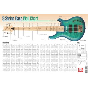 Corey Dozier: 5-String Bass Guitar Wall Chart