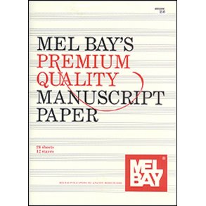 Premium Quality Manuscript Paper Twelve-Stave Quire (24)
