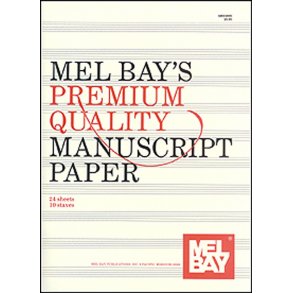 Premium Quality Manuscript Paper Ten-Stave Quire (24)