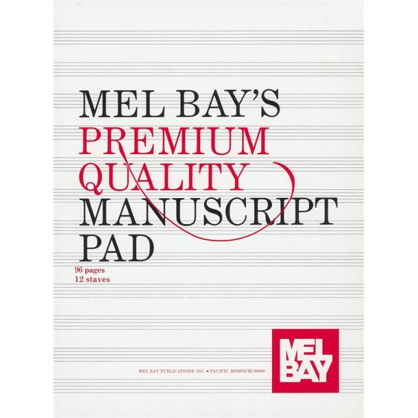 Premium Quality Manuscript Pad 12-Stave