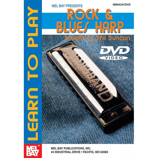 LEARN TO PLAY ROCK & BLUES HARP Harmonica DVD