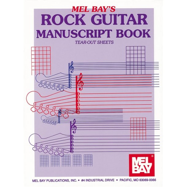 Rock Guitar Manuscript Book