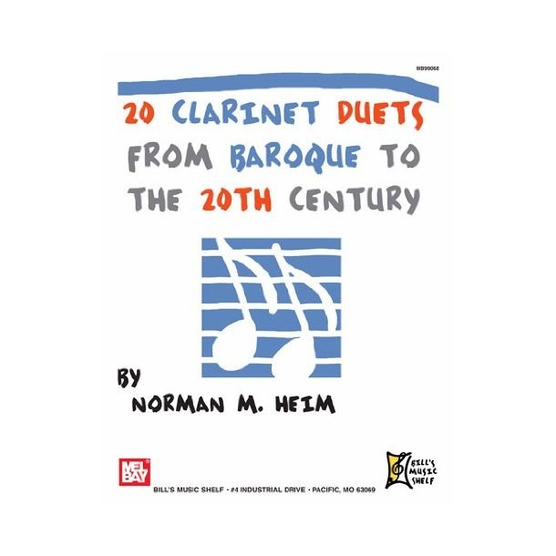 20 Clarinet Duets from Baroque to the 20th Century