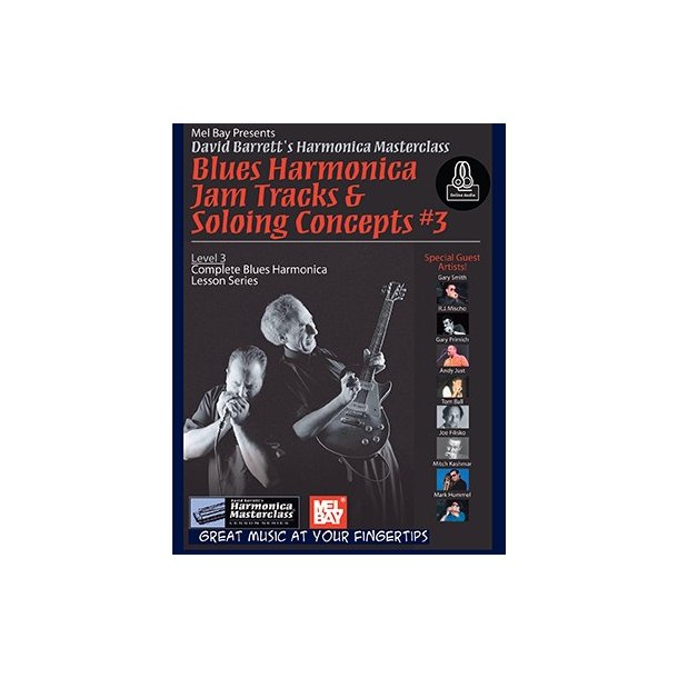Blues Harmonica Jam Tracks & Soloing Concepts #3 (Book/Online Audio)