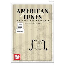Craig Duncan: American Fiddle Tunes For Solo And Ensemble - Violin 1 & 2 (Book/Online PDF Supplement)