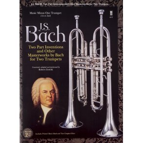 Bach 2 Part Inventions Tpt Bk/Cd