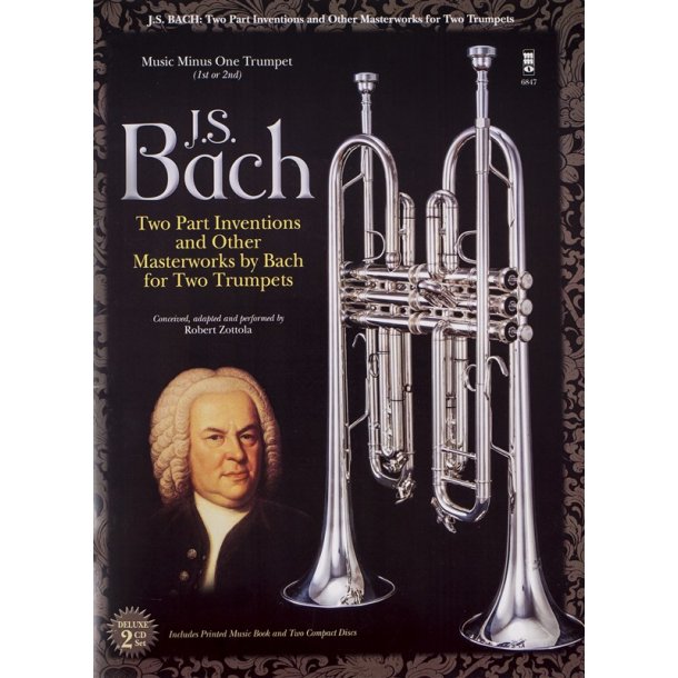 Bach 2 Part Inventions Tpt Bk/Cd