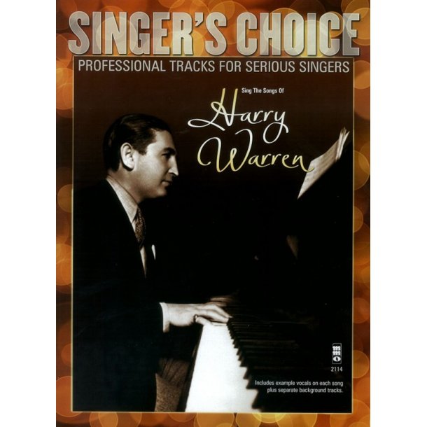 Singer's Choice: Sing The Songs Of Harry Warren (Book/CD)