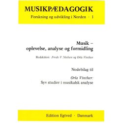 MUSIK, OPLEVELSE, ANALYSE OG
