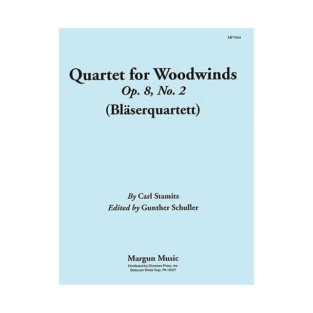 Carl Stamitz: Quartet For Woodwinds Op.8 No.2