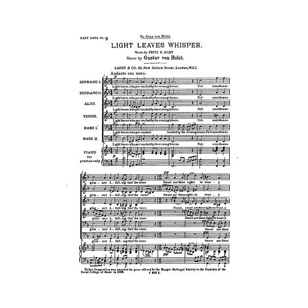 Gustav Holst: Light Leaves Whisper