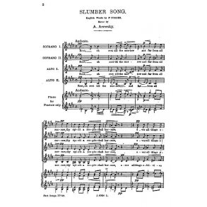 Anton Arensky: Slumber Song