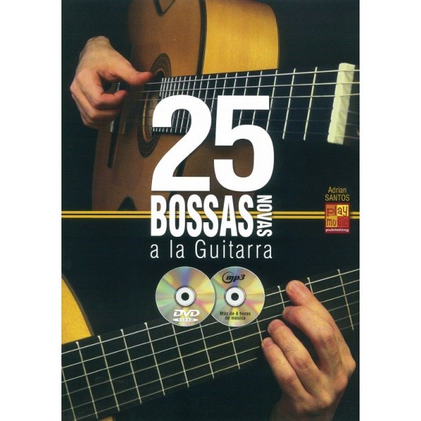 Adrian Santos: 25 Bossas Novas A La Guitarra (Book/CD/DVD)