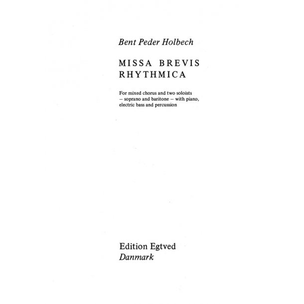 MISSA BREVIS RHYTMICA