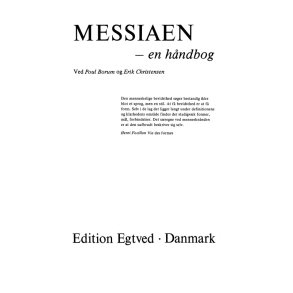 MESSIAEN - EN HNDBOG
