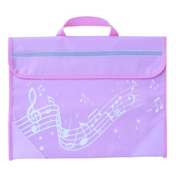 Musicwear: Wavy Stave Music Bag (Pink)