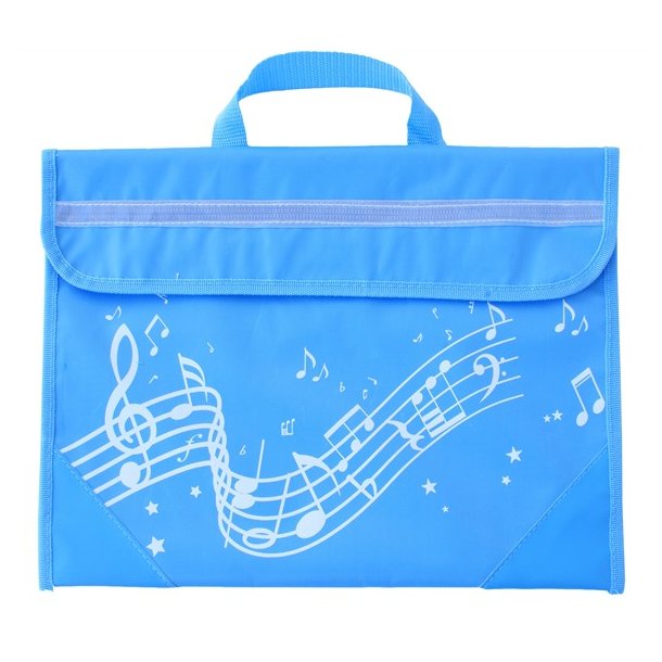 Musicwear: Wavy Stave Music Bag (Light Blue)