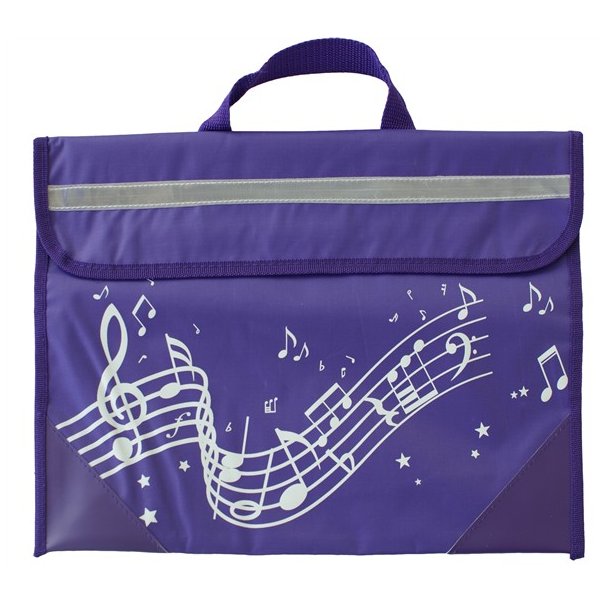Musicwear: Wavy Stave Music Bag (Purple)