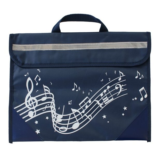 Musicwear: Wavy Stave Music Bag (Navy Blue)