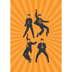 Pop Art: Elvis - Greeting Card